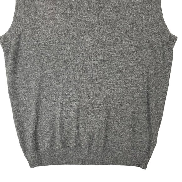 Turnbury Mens Sweater Vest M Merino Wool Gray Soft Stretchy Work Career Office - Picture 4 of 10